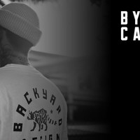 Black and white photo showing one of the new BYD Casual T-Shirts with the BYD Casual logo on top