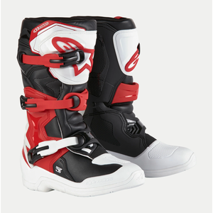 Alpinestars 2024 Tech 3S Youth Boots (White/Black/Bright Red)