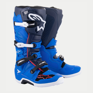 Alpinestars Tech 7 Boots (Alpine Blue Night/Navy/Bright Red)